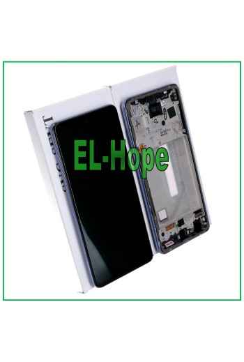 PANTALLA LCD TÁCTIL 100% ORIGINAL SAMSUNG GALAXY A52S SM A528 A528B MARCO MORADO