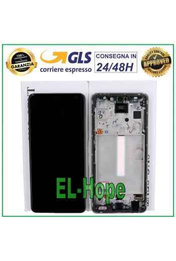 PANTALLA LCD TÁCTIL 100% ORIGINAL SAMSUNG GALAXY A52S SM A528 A528B MARCO BLANCO