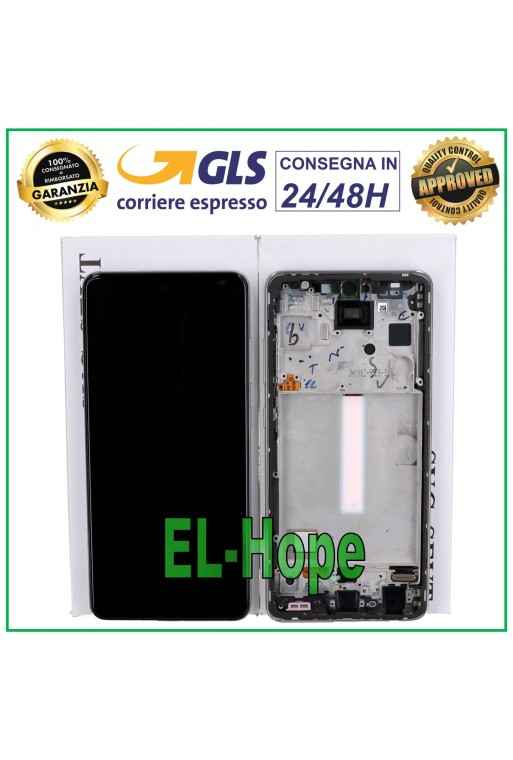 PANTALLA LCD TÁCTIL 100% ORIGINAL SAMSUNG GALAXY A52S SM A528 A528B MARCO BLANCO