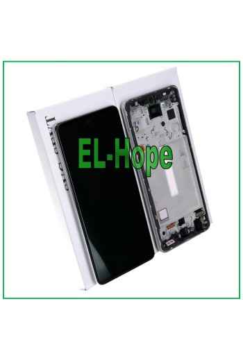 PANTALLA LCD TÁCTIL 100% ORIGINAL SAMSUNG GALAXY A52S SM A528 A528B MARCO BLANCO