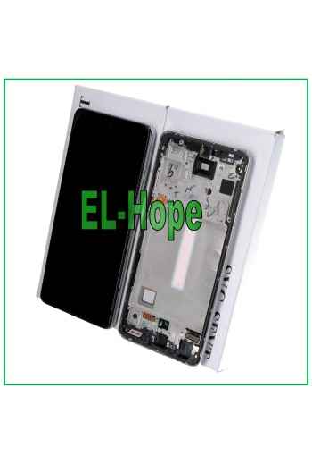 PANTALLA LCD TÁCTIL 100% ORIGINAL SAMSUNG GALAXY A52S SM A528 A528B MARCO BLANCO