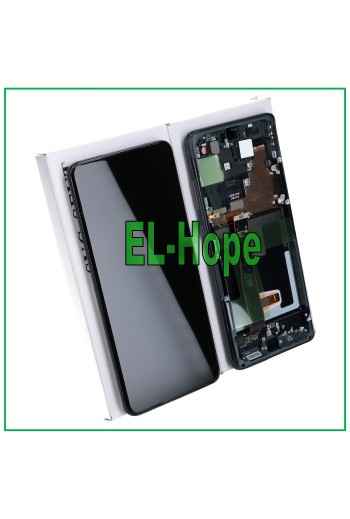 MARCO ORIGINAL PANTALLA LCD SAMSUNG GALAXY S20 ULTRA SM-G988 PANTALLA TÁCTIL NEGRO