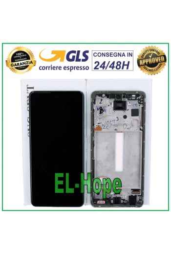 PANTALLA LCD TÁCTIL ORIGINAL SAMSUNG GALAXY A52S SM A528 A528B MARCO VERDE VERDE