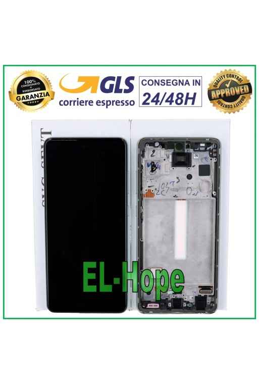 PANTALLA LCD TÁCTIL ORIGINAL SAMSUNG GALAXY A52S SM A528 A528B MARCO VERDE VERDE