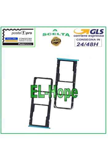 RANURA PARA CARRIL SIM COMPARTIMENTO PARA TARJETA MICRO SD PARA OPPO REALME C3 RMX2027 RMX2020 AZUL