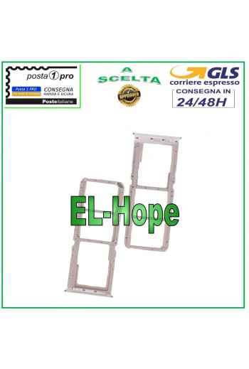 RANURA PARA CARRIL SIM COMPARTIMENTO PARA TARJETA SD OPPO A52 CH2061 CPH2069 PDAM10 PADM00 PLATA