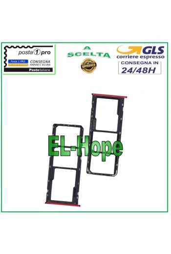 RANURA PARA CARRIL SIM COMPARTIMENTO PARA TARJETA MICRO SD PARA OPPO REALME C3 RMX2027 RMX2020 ROJO