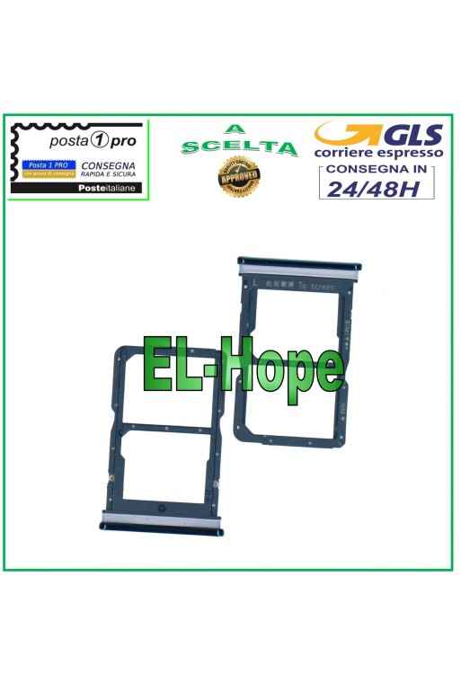 SOPORTE PARA CARTUCHO DE RANURA COMPARTIMENTO PARA TARJETA NANO SIM HUAWEI HONOR 20 LITE HRY-LX1T L21T AZUL