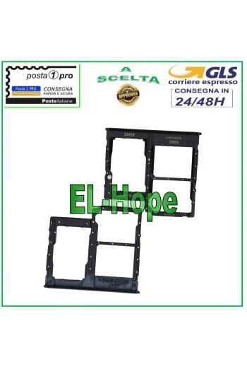 COMPARTIMENTO PARA RANURA DE TRANSPORTE TARJETA NANO SIM SD SAMSUNG GALAXY A41 SM A415 A415F NEGRO