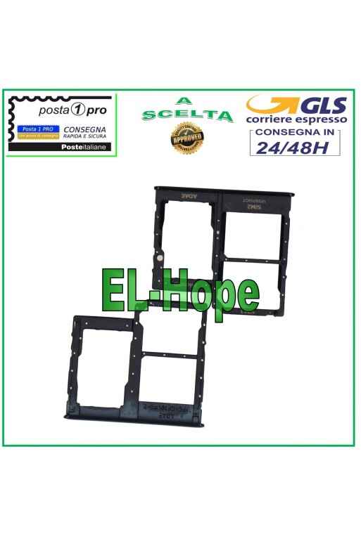 COMPARTIMENTO PARA RANURA DE TRANSPORTE TARJETA NANO SIM SD SAMSUNG GALAXY A41 SM A415 A415F NEGRO