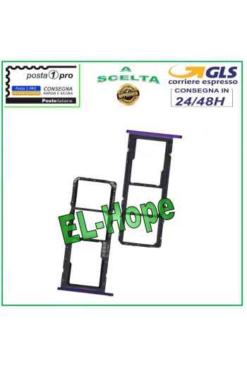 Ranura para tarjeta SIM para Huawei Y6P 2020 MED-LX9 LX9N color morado