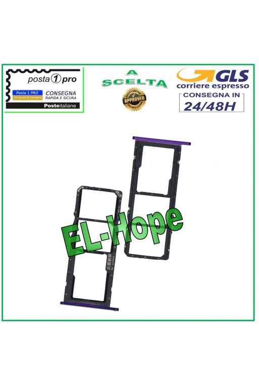 Ranura para tarjeta SIM para Huawei Y6P 2020 MED-LX9 LX9N color morado