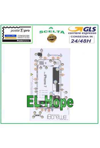 ISCREWS MAP TORNILLO CARCASA ALMOHADILLA ILUSTRADA PARA DESMONTAJE APPLE IPHONE 7