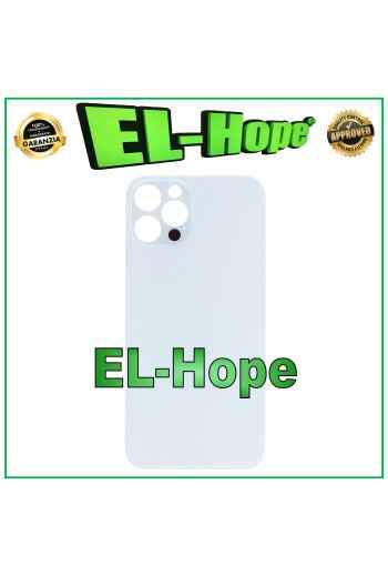 CUBIERTA TRASERA DE CRISTAL CUBIERTA DE BATERÍA PARA IPHONE 12 PRO AGUJERO GRANDE PLATA