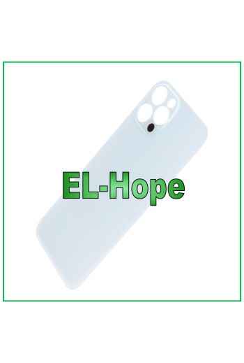 CUBIERTA TRASERA DE CRISTAL CUBIERTA DE BATERÍA PARA IPHONE 12 PRO AGUJERO GRANDE PLATA