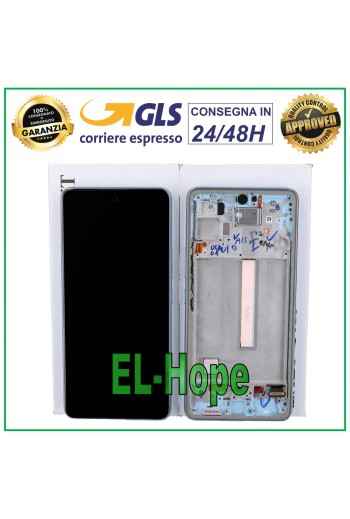 PANTALLA LCD + MARCO ORIGINAL SAMSUNG GALAXY A53 5G 2022 SM A536 A536B TÁCTIL AZUL
