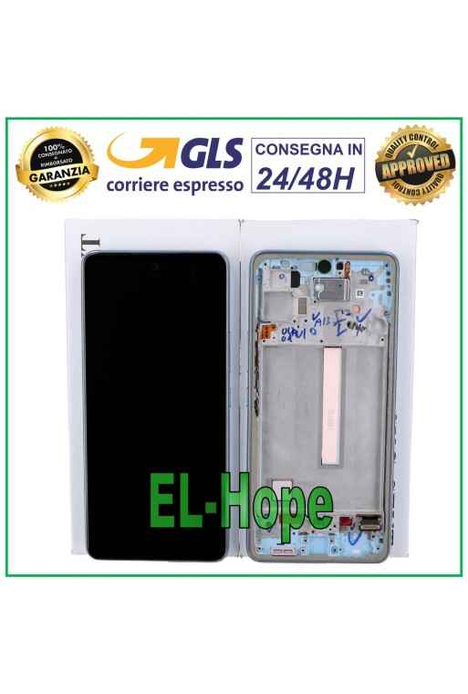 PANTALLA LCD + MARCO ORIGINAL SAMSUNG GALAXY A53 5G 2022 SM A536 A536B TÁCTIL AZUL