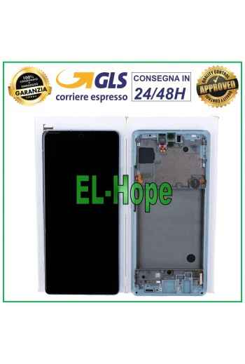 PANTALLA LCD + TÁCTIL ORIGINAL SAMSUNG GALAXY A71 5G 2020 SM-A716 A716F MARCO AZUL
