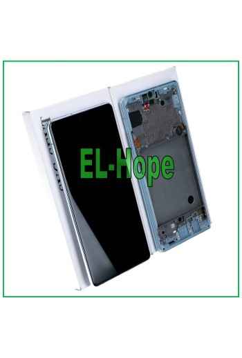 PANTALLA LCD + TÁCTIL ORIGINAL SAMSUNG GALAXY A71 5G 2020 SM-A716 A716F MARCO AZUL