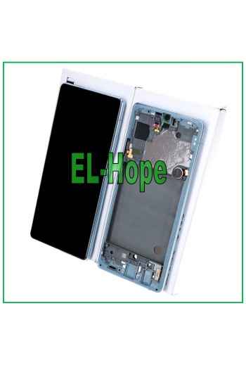 PANTALLA LCD + TÁCTIL ORIGINAL SAMSUNG GALAXY A71 5G 2020 SM-A716 A716F MARCO AZUL