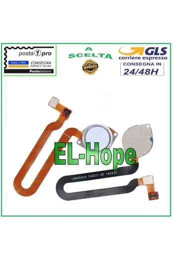 TECLA PLANA FLEXIBLE CON HUELLA DACTILAR MOTOROLA MOTO ONE VISION P50 XT1970 BLANCA
