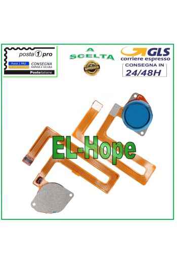 TECLA PLANA FLEXIBLE CON HUELLA DACTILAR MOTOROLA MOTO G8 PLAY XT2015 AZUL