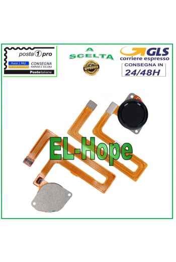 TECLA PLANA FLEXIBLE CON HUELLA DACTILAR MOTOROLA MOTO G8 PLAY XT2015 NEGRO