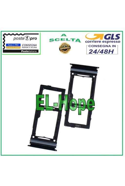 COMPARTIMENTO PARA CARTUCHO DE RANURA PARA TARJETA NANO SIM SD SAMSUNG GALAXY A52 SM A525 F NEGRO