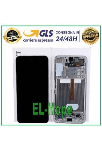 PANTALLA LCD + MARCO ORIGINAL SAMSUNG GALAXY S22 PLUS 2022 SM-S906 TÁCTIL BLANCO