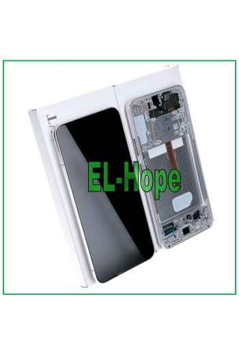 PANTALLA LCD + MARCO ORIGINAL SAMSUNG GALAXY S22 PLUS 2022 SM-S906 TÁCTIL BLANCO