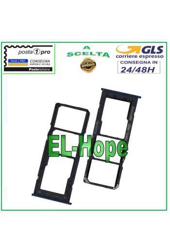 COMPARTIMENTO PARA RANURA DE TRANSPORTE TARJETA NANO SIM SD SAMSUNG GALAXY A10 SM A105 F/DS NEGRO