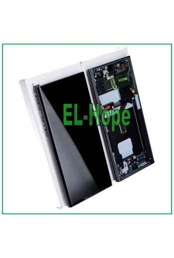MARCO ORIGINAL PANTALLA LCD SAMSUNG GALAXY S22 ULTRA SM-S908 PANTALLA TÁCTIL NEGRO