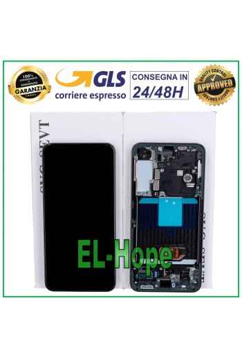 PANTALLA LCD + MARCO ORIGINAL SAMSUNG GALAXY S22 2022 SM-S901 PANTALLA TÁCTIL NEGRA