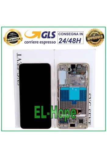 PANTALLA LCD + MARCO ORIGINAL SAMSUNG GALAXY S22 2022 SM-S901 TÁCTIL VIOLETA MORADO