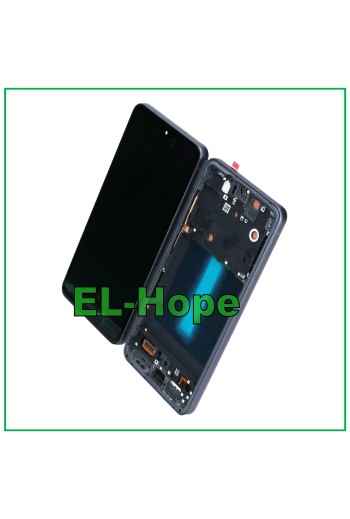 PANTALLA LCD OLED + MARCO PARA SAMSUNG GALAXY S21 FE SM-G990B PANTALLA TÁCTIL NEGRA