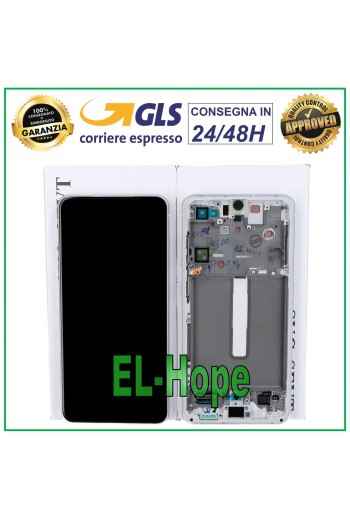 MARCO ORIGINAL PANTALLA LCD SAMSUNG GALAXY S21 FE SM-G990 PANTALLA TÁCTIL BLANCA