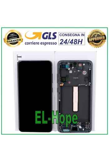 MARCO ORIGINAL PANTALLA LCD SAMSUNG GALAXY S21 FE SM-G990 PANTALLA TÁCTIL GRIS NEGRO