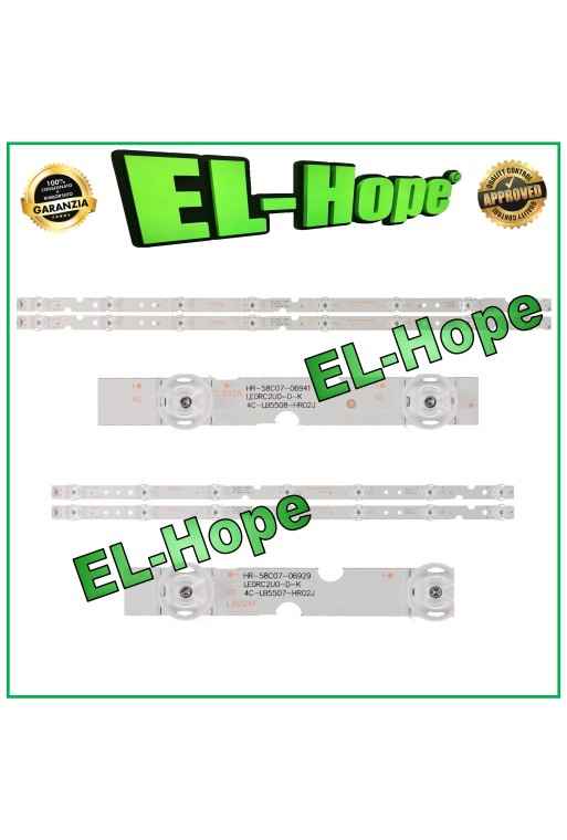 KIT DE 4 BARRAS LED PARA TV DE 55 TCL 4C-LB5507-HR02J 4C-LB5508-HR02J 55HR330M07B2