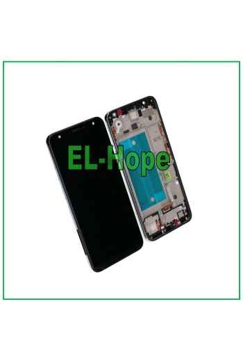 PANTALLA TÁCTIL LCD + MARCO PARA MONITOR LG K40 LMX420EMW PANTALLA DE CRISTAL PLATEADA