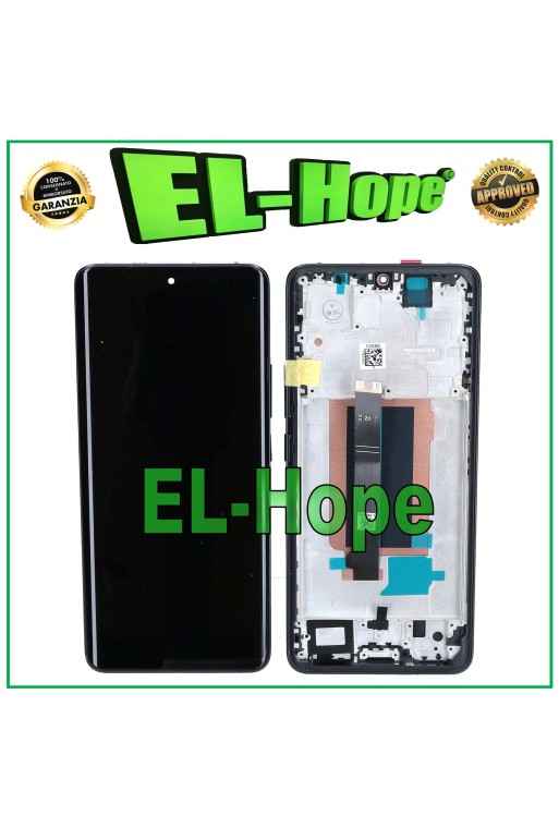 PANTALLA TÁCTIL OLED PARA XIAOMI REDMI NOTE 13 PRO+ PLUS 23090RA98C IG FRAME NEGRO
