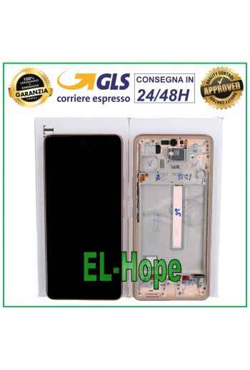 PANTALLA LCD + MARCO ORIGINAL SAMSUNG GALAXY A53 5G SM A536 A536B TÁCTIL DORADO