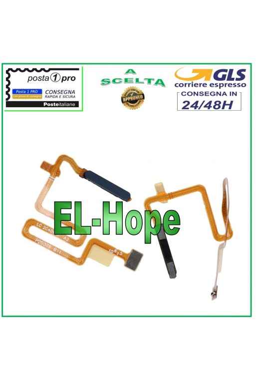 TECLA FLEXIBLE PLANA CON HUELLA OPPO A74 5G CPH2197 CPH2263 NEGRA