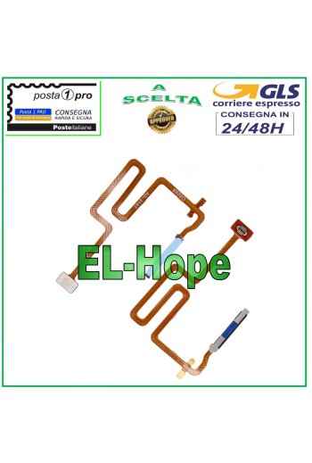 TECLA PLANA FLEXIBLE CON SENSOR DE HUELLAS PARA OPPO A96 CPH2333 AZUL