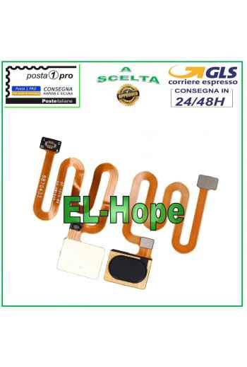 TECLA FLEXIBLE PLANA CON HUELLA PARA OPPO A9 2020 / A5 2020 NEGRA