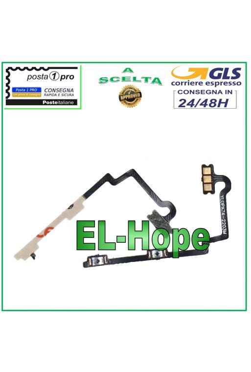 TECLAS LATERALES PLANAS FLEXIBLES BOTÓN SUBIR/BAJAR VOLUMEN PARA OPPO A74 4G CPH2219 