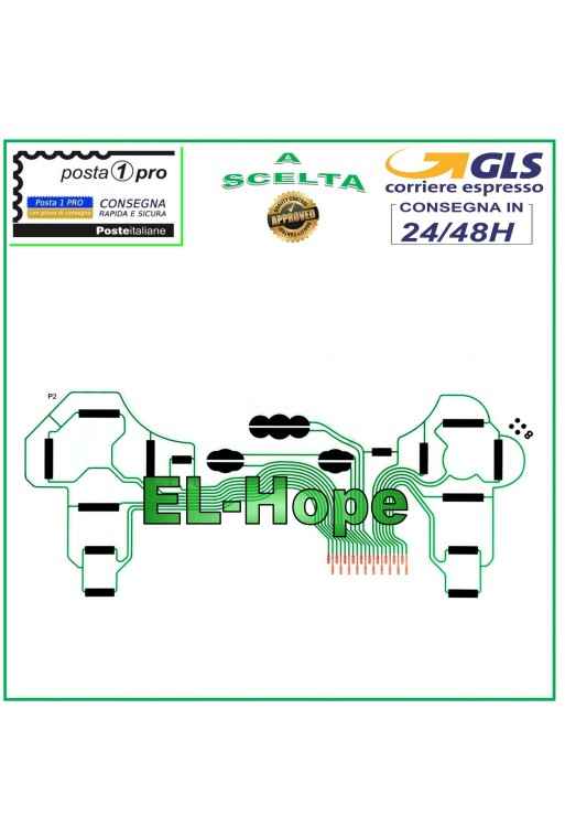 CIRCUITO DE TECLADO FLEXIBLE PLANO SA1Q194A PARA CONTROL DE JOYSTICK DE PLAYSTATION 3 PS3