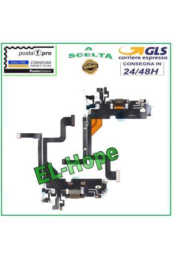 CONECTOR DE CARGA APPLE iPhone 13 PRO FLAT FLEX MICRÓFONO DE CARGA DORADO