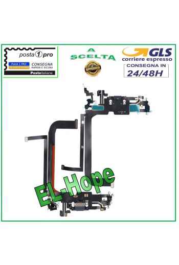 CONECTOR DE CARGA APPLE iPhone 13 PRO MAX FLAT FLEX MICRÓFONO DE CARGA AZUL