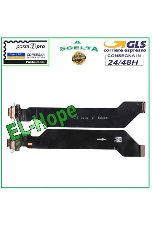 Conector de carga flexible plano OnePlus 9 Pro LE2121 Base de carga USB tipo C
