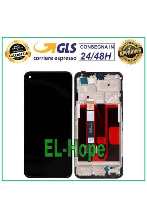 PANTALLA LCD + MARCO PARA OPPO REALME NARZO 30 5G RMX3242 PANTALLA TÁCTIL CRISTAL NEGRO